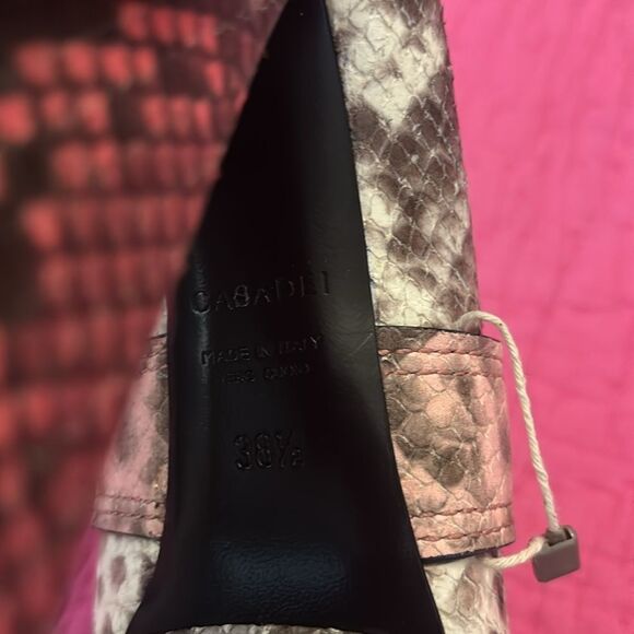 Casadei Multicolor Snakeskin Heels, US7,5 - Picture 13 of 13